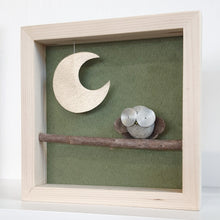 Carica l'immagine nel visualizzatore di Gallery, Gufo e luna su sfondo verde MAXI