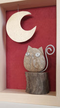 Carica l&#39;immagine nel visualizzatore di Gallery, Gattino e luna su sfondo rosso MIDI