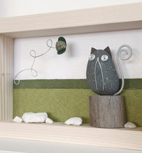 Carica l&#39;immagine nel visualizzatore di Gallery, Gatto con farfallina su sfondo verde MIDI