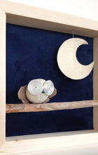 Carica l&#39;immagine nel visualizzatore di Gallery, Gufo e luna su sfondo blu MAXI