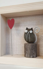 Carica l&#39;immagine nel visualizzatore di Gallery, Gattino e cuore su sfondo panna MINI