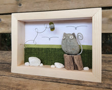 Carica l&#39;immagine nel visualizzatore di Gallery, Gatto con farfallina su sfondo verde MIDI