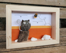 Carica l&#39;immagine nel visualizzatore di Gallery, Gatto con farfallina su sfondo arancio MIDI