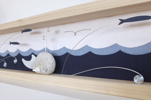 Balenottera su sfondo blu notte MAXI
