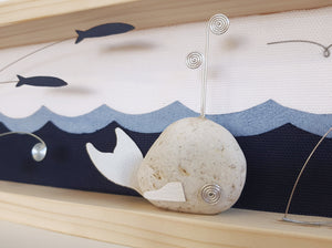 Balenottera su sfondo blu notte MAXI