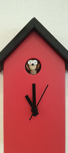 Orologio a pendolo rosso