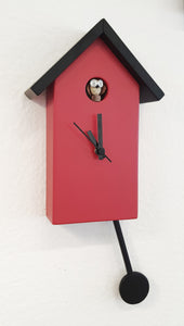 Orologio a pendolo rosso
