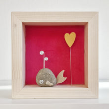 Carica l'immagine nel visualizzatore di Gallery, Balenottera e cuoricino su sfondo fucsia MINI