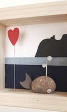 Carica l&#39;immagine nel visualizzatore di Gallery, Balenottera e Sella Del Diavolo su sfondo blu con cuore MINI