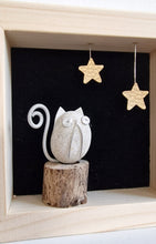 Carica l&#39;immagine nel visualizzatore di Gallery, Gattino e stelline su sfondo nero MINI