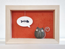 Carica l'immagine nel visualizzatore di Gallery, Gattino e lisca su sfondo arancio