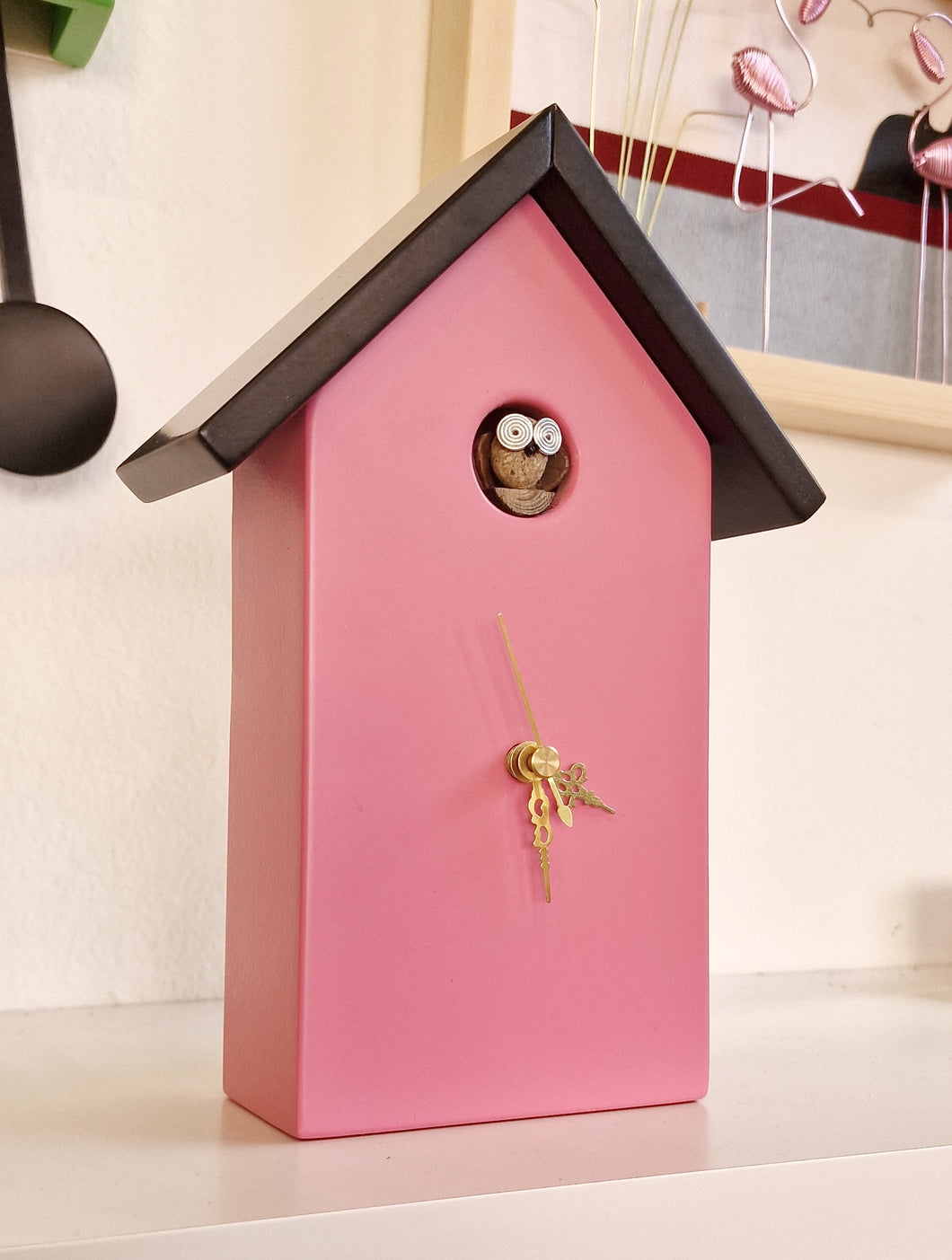 Orologio a pendolo rosa