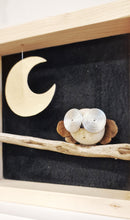 Carica l'immagine nel visualizzatore di Gallery, Gufo e luna su sfondo nero MAXI