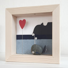 Carica l&#39;immagine nel visualizzatore di Gallery, Balenottera e Sella Del Diavolo su sfondo azzurro con cuore MINI