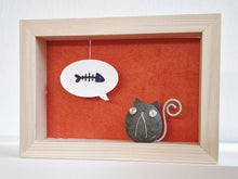 Carica l'immagine nel visualizzatore di Gallery, Gattino e lisca su sfondo arancio