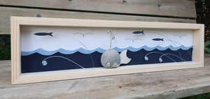 Balenottera su sfondo blu notte MAXI