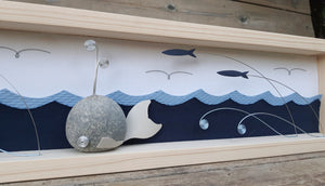 Balenottera su sfondo blu notte MAXI