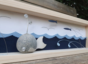 Balenottera su sfondo blu notte MAXI