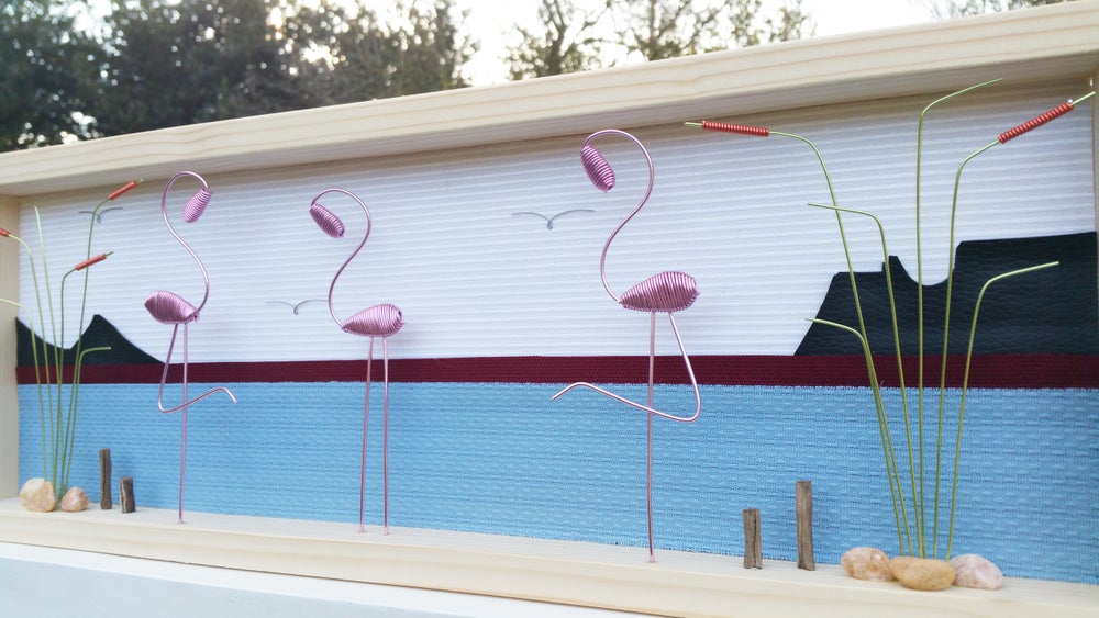 Fenicotteri rosa con Sella Del Diavolo MAXI