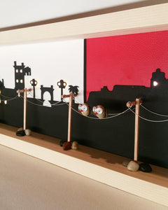 Skyline di Cagliari a Led
